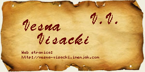 Vesna Višacki vizit kartica